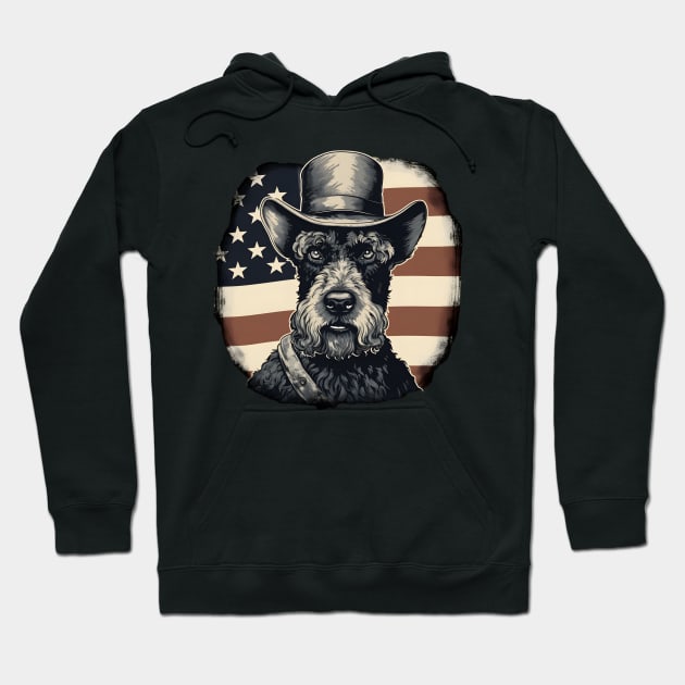 Kerry Blue Terrier 4th of July Hoodie by NatashaCuteShop